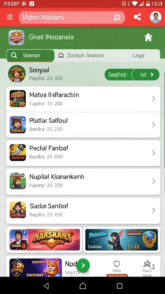 Aktivitas petualangan seru di dalam game.