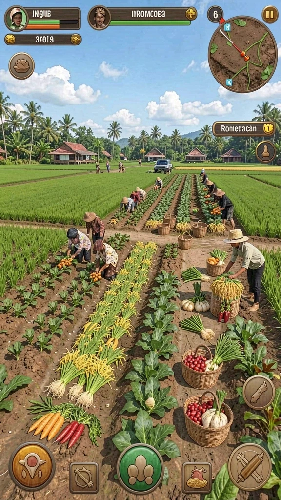Gambar memperlihatkan interaksi sosial antara pemain dalam komunitas.