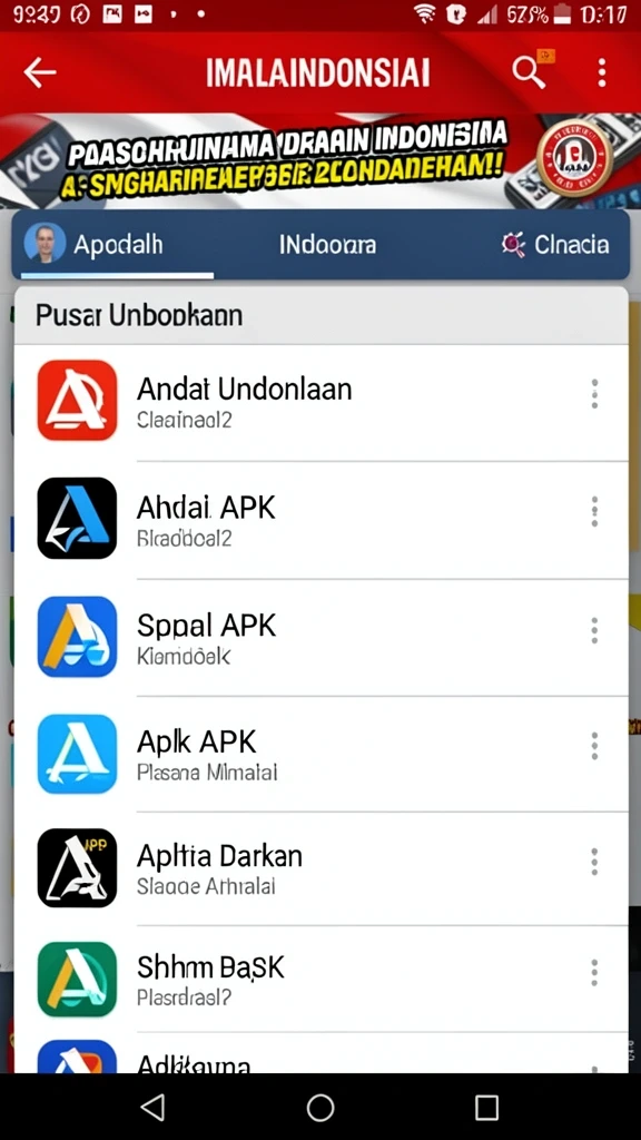 Tampilan awal yang memukau dan user-friendly.