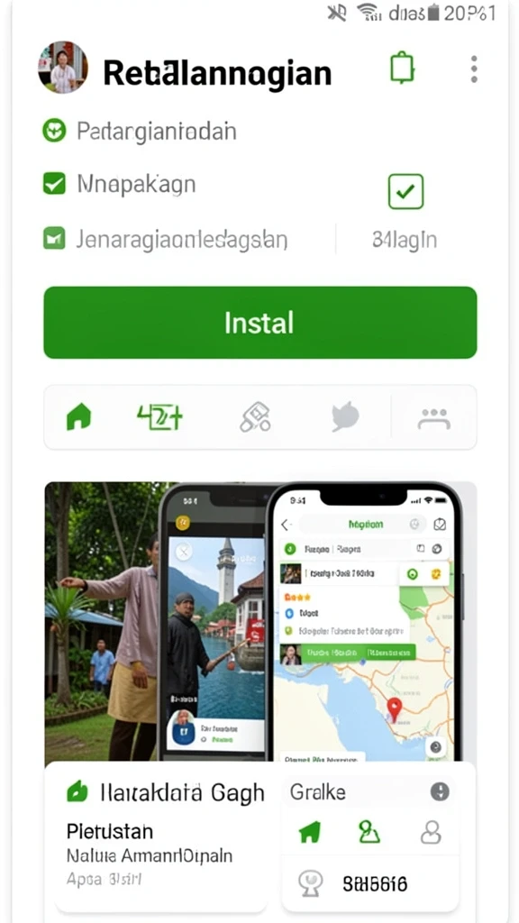Gambaran level menantang yang memikat pemain.