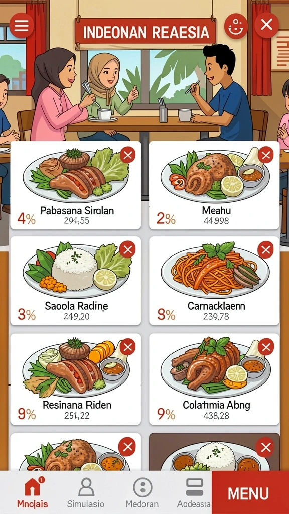 Tampilan utama game DIANA4D yang menarik.