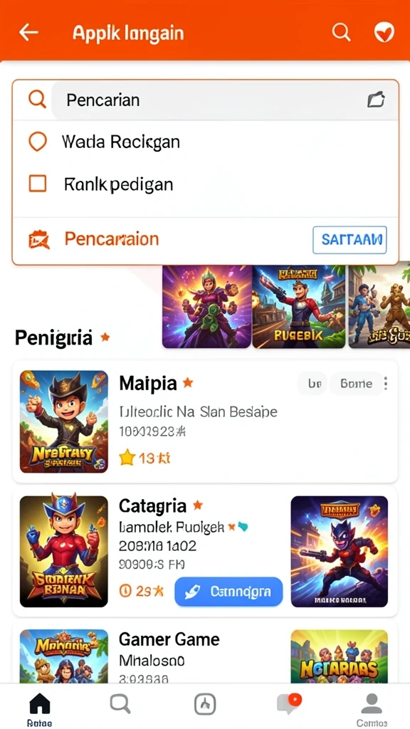Gameplay kompetitif yang menantang dan mendebarkan.