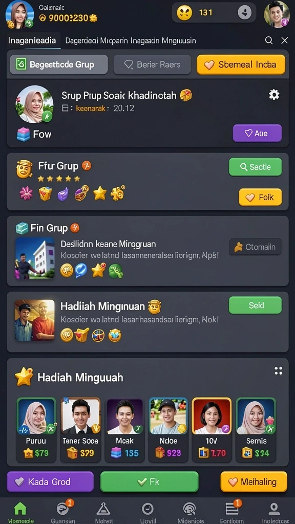 Tangkapan layar memperlihatkan item unik yang bisa dikumpulkan dalam game.