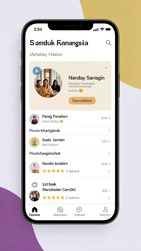 Tampilan awal yang menarik dan informatif.