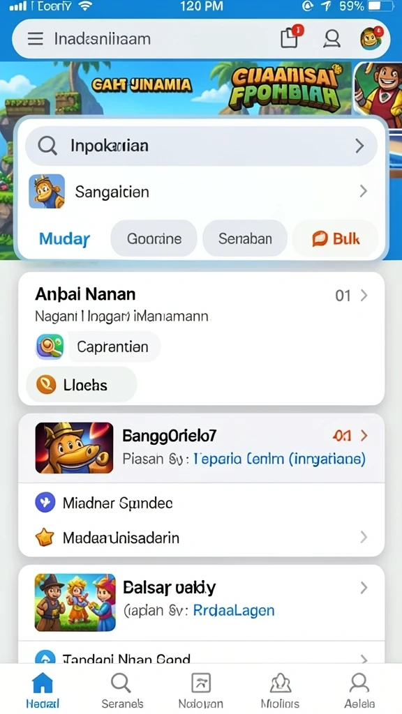 Screenshot menunjukkan tema slot terbaru yang dirilis.
