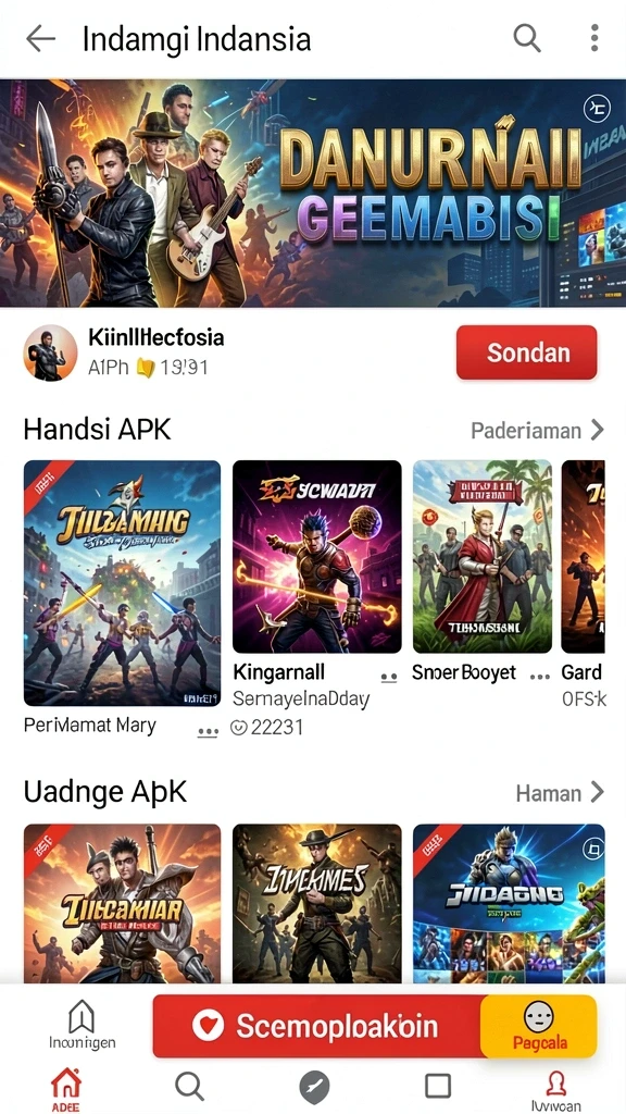 Tampilan antarmuka yang menarik.