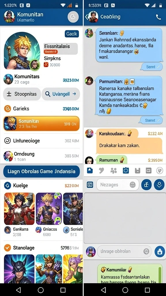 Tampilan awal yang menarik dan mudah dinavigasi.