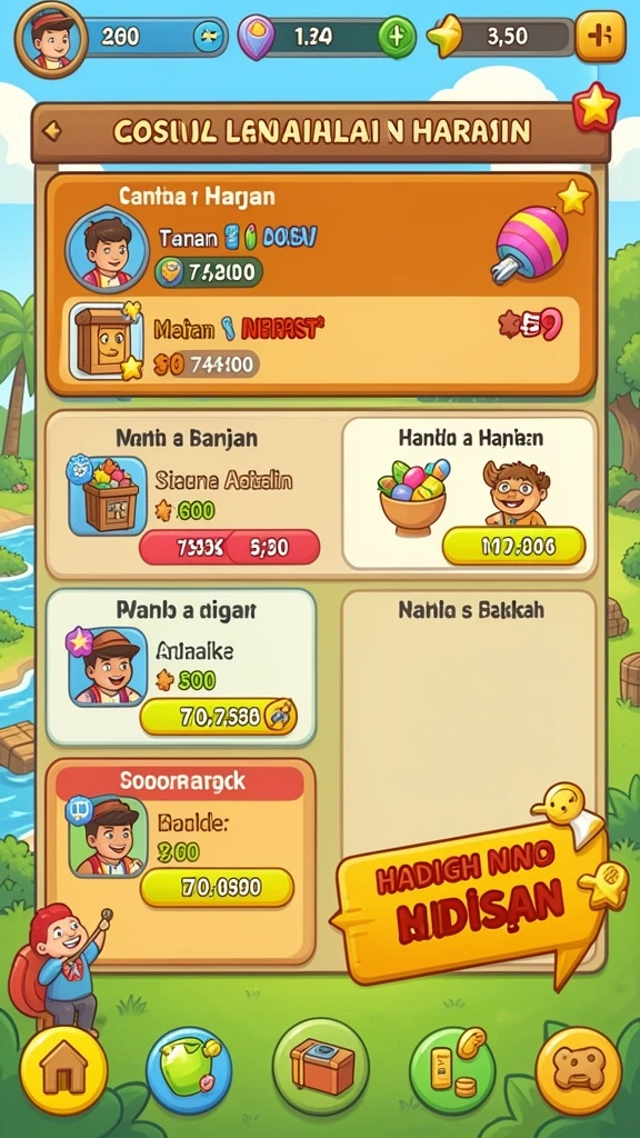 Beragam karakter dan skin yang colorful dan unik.
