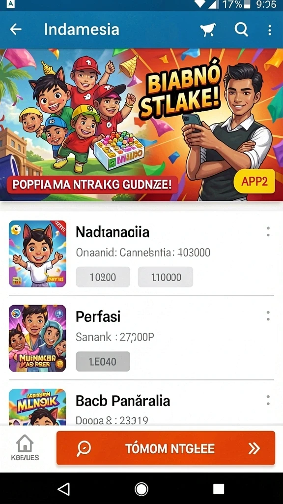 Tampilan antarmuka yang menarik dan mudah digunakan.