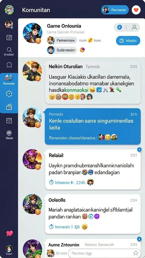 Tangkapan layar menampilkan karakter utama dalam OKJK.