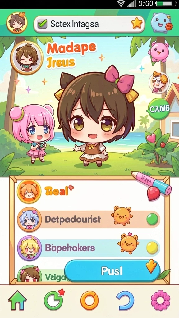 Deskripsi fitur interaksi sosial dalam game.