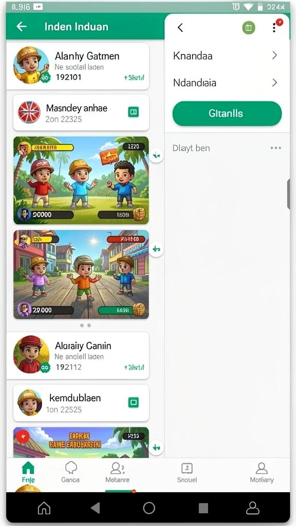 Momen seru dalam pertandingan multiplayer yang mendebarkan.