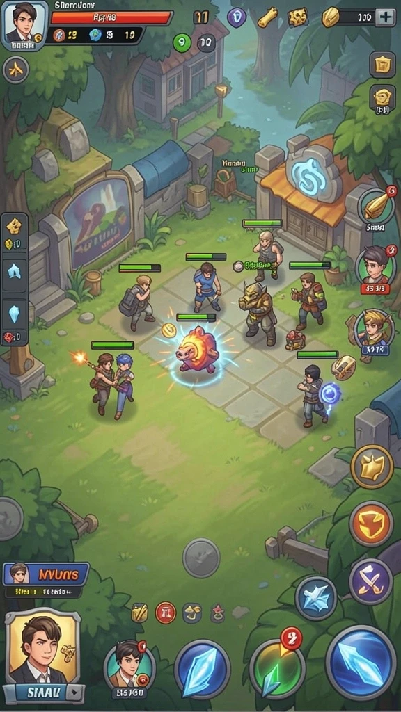 Desain grafis permainan yang menarik dan modern.