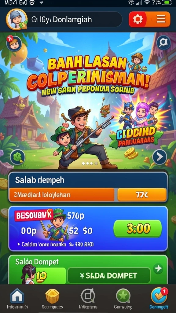 Interaksi sosial yang menarik dengan pemain lain.
