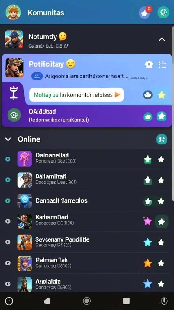 Screenshot memamerkan fitur kustomisasi karakter.