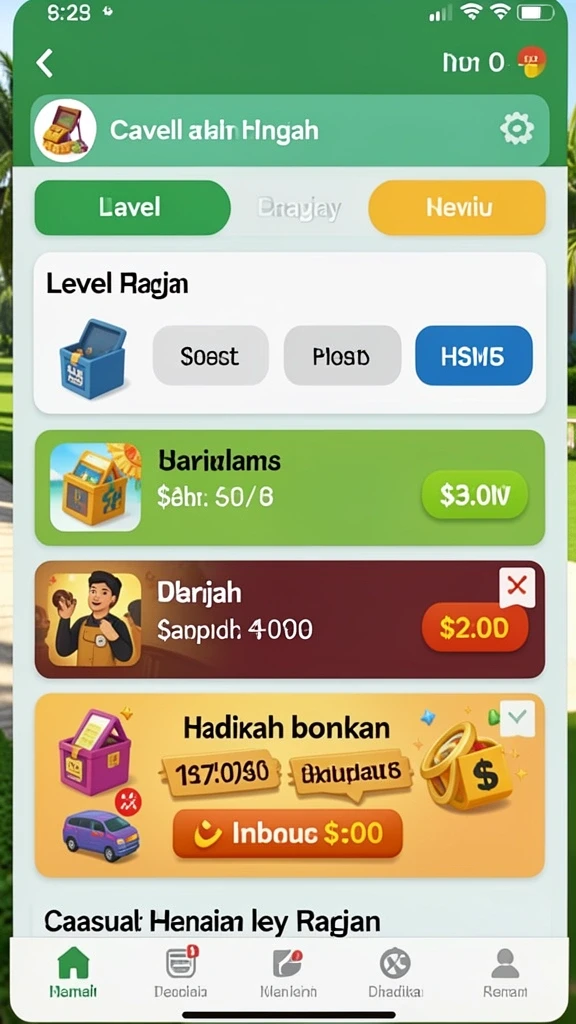 Tampilan utama SORTOTO yang menarik dan interaktif.