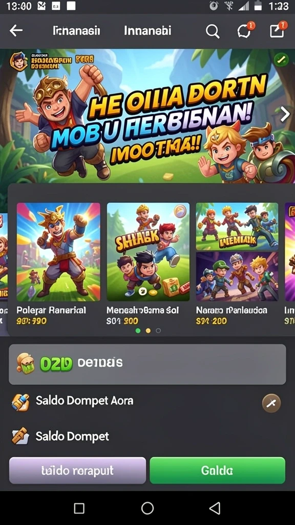 Gambar petualangan di hutan lebat yang menantang.